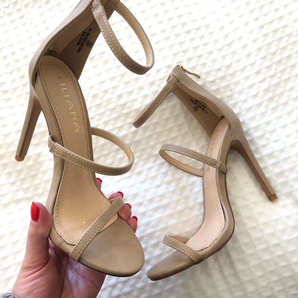 Nude Strap Heels